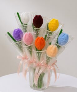 Chenille Bouquet Single Tulips