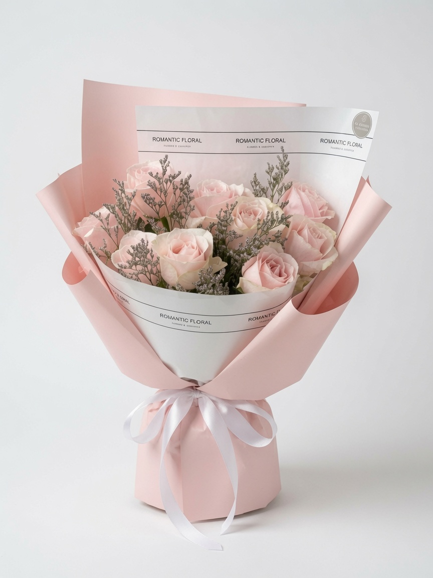 Rose Bouquet Romantic Pink | 9 stalks Rose Bouquet