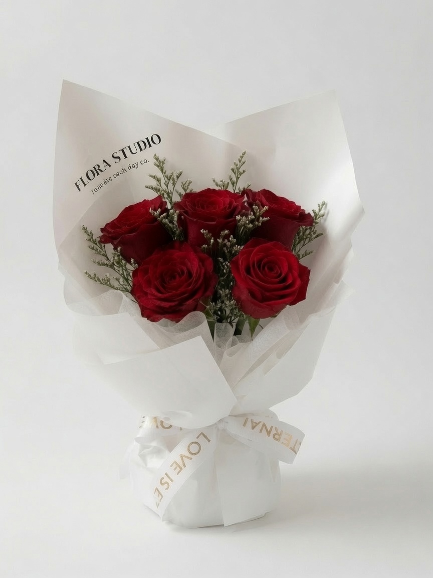 Rose Bouquet Scarlet Romance