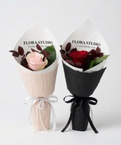 Single Stalk Rose Bouquet | Red Rose Bouquet