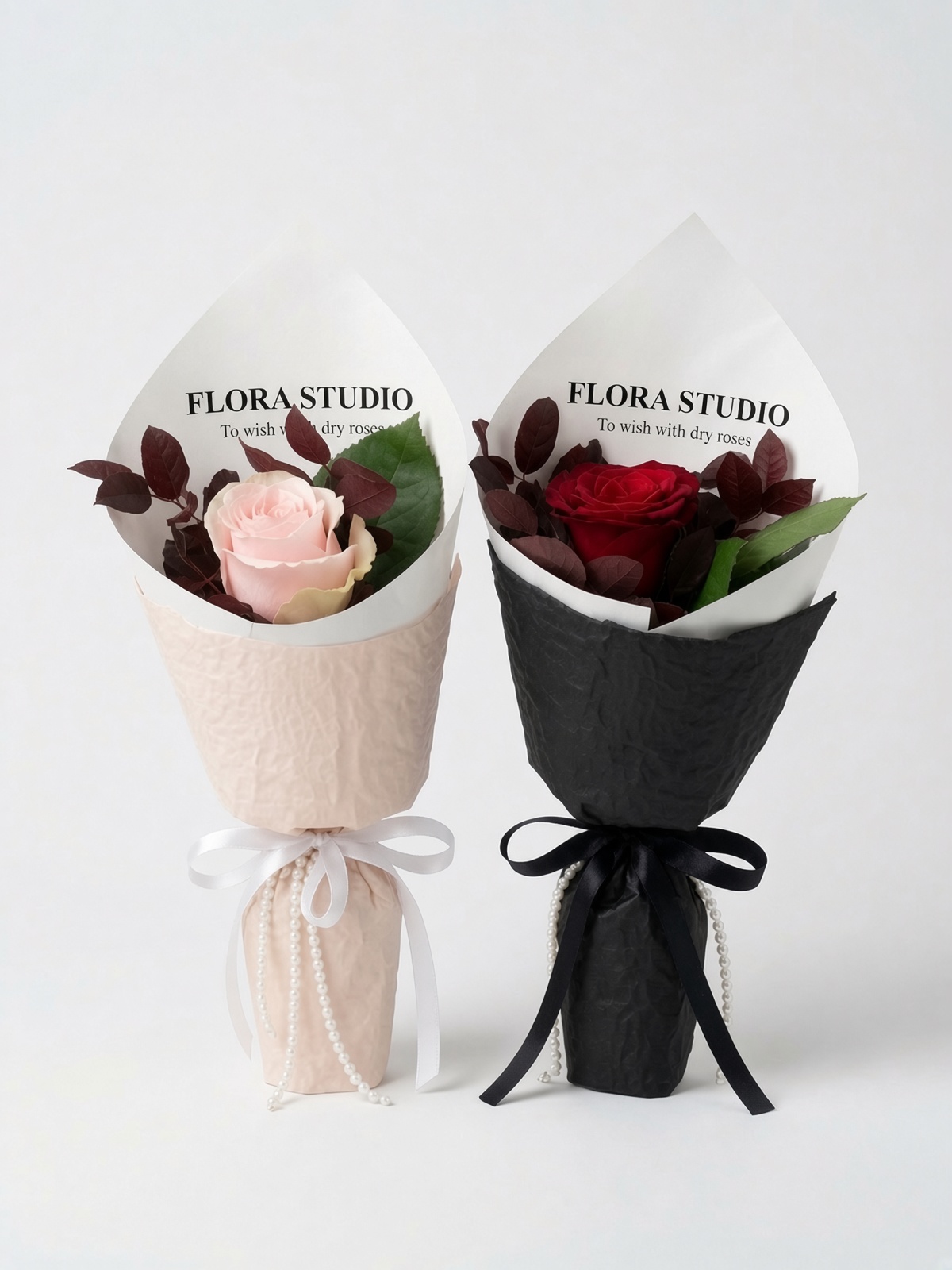 Single Stalk Rose Bouquet | Red Rose Bouquet