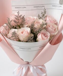 Rose Bouquet Romantic Pink | 9 stalks Rose Bouquet - Image 2