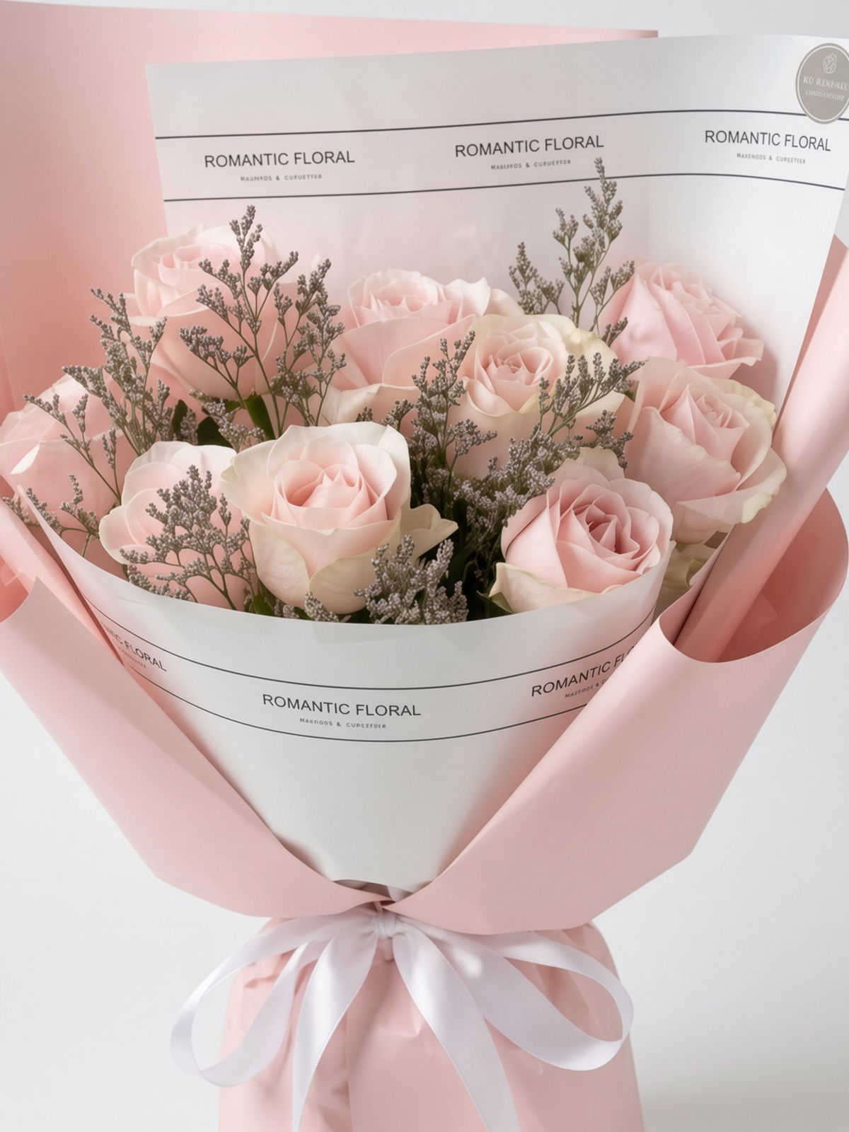 Rose Bouquet Romantic Pink | 9 stalks Rose Bouquet - Image 2