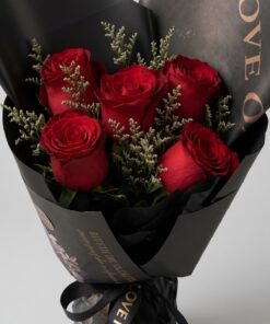 Red Rose Bouquet | 5 stalks Bouquet - Image 2