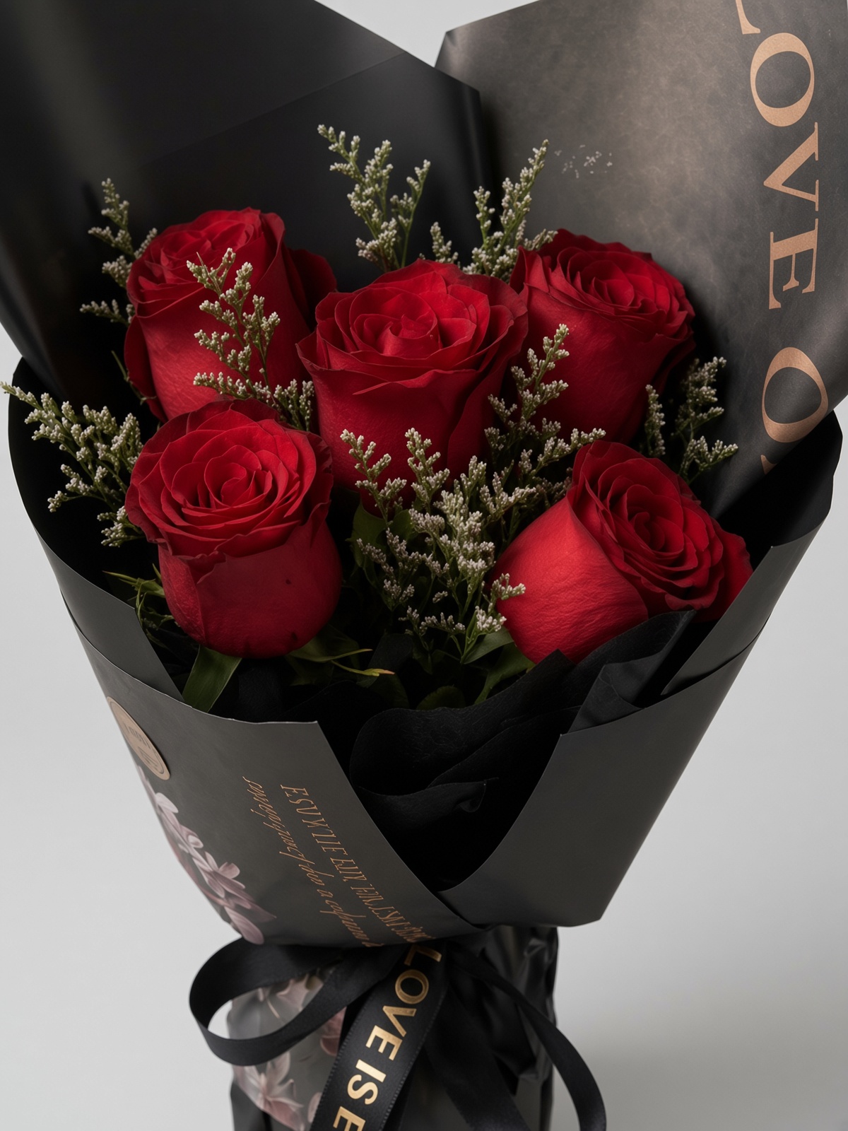 Red Rose Bouquet | 5 stalks Bouquet - Image 2