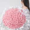 99 Roses Bouquet Baby Pink