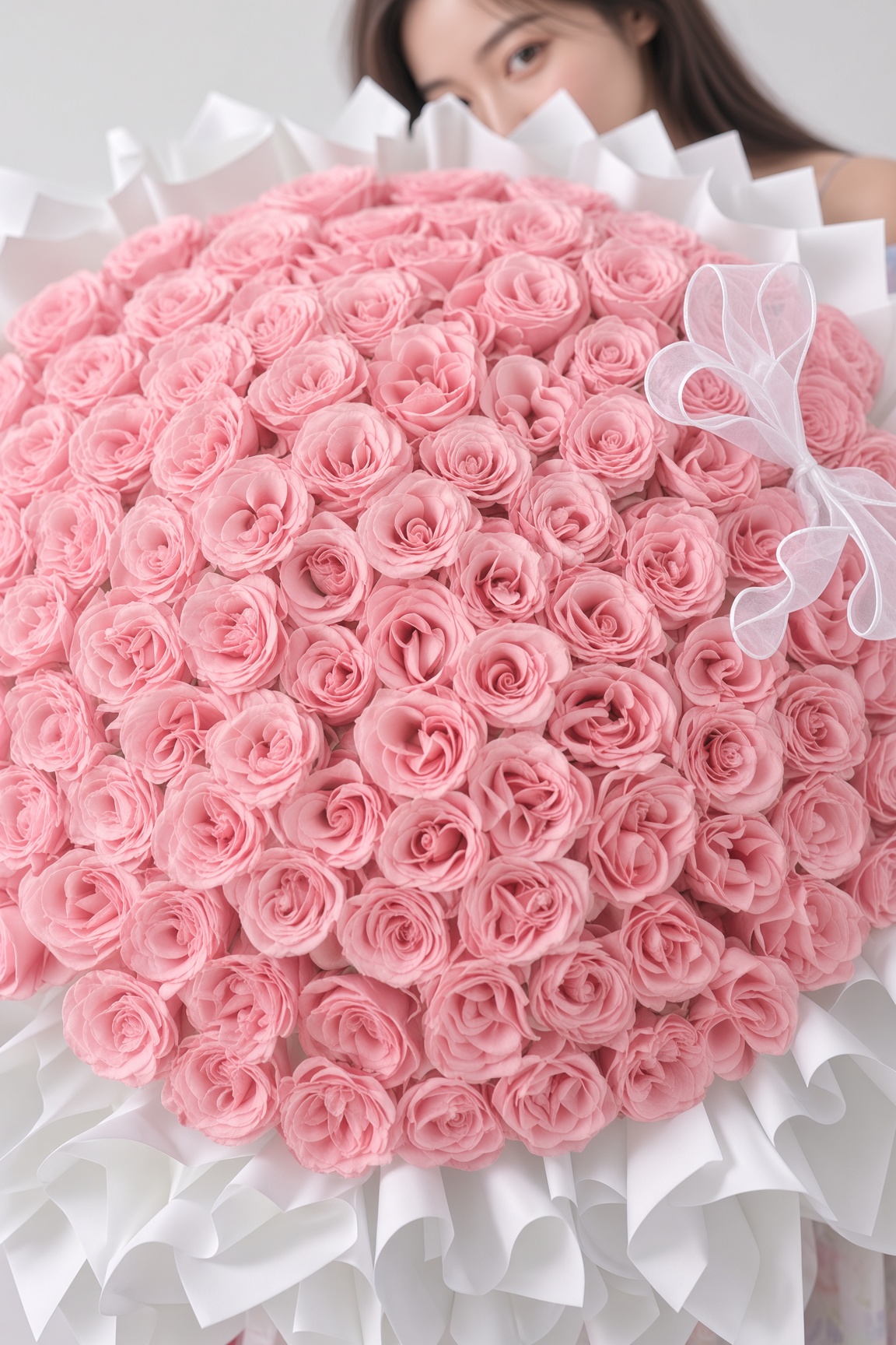 99 Roses Bouquet Baby Pink - Image 3