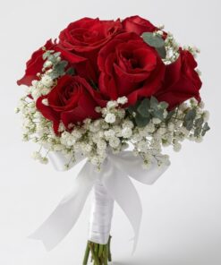 Bridal Hand Bouquet Classic Red Rose