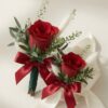 Boutonniere & Corsage Set Classic Red Rose