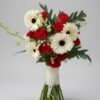 Bridal Hand Bouquet Red Rose & White Gerbera