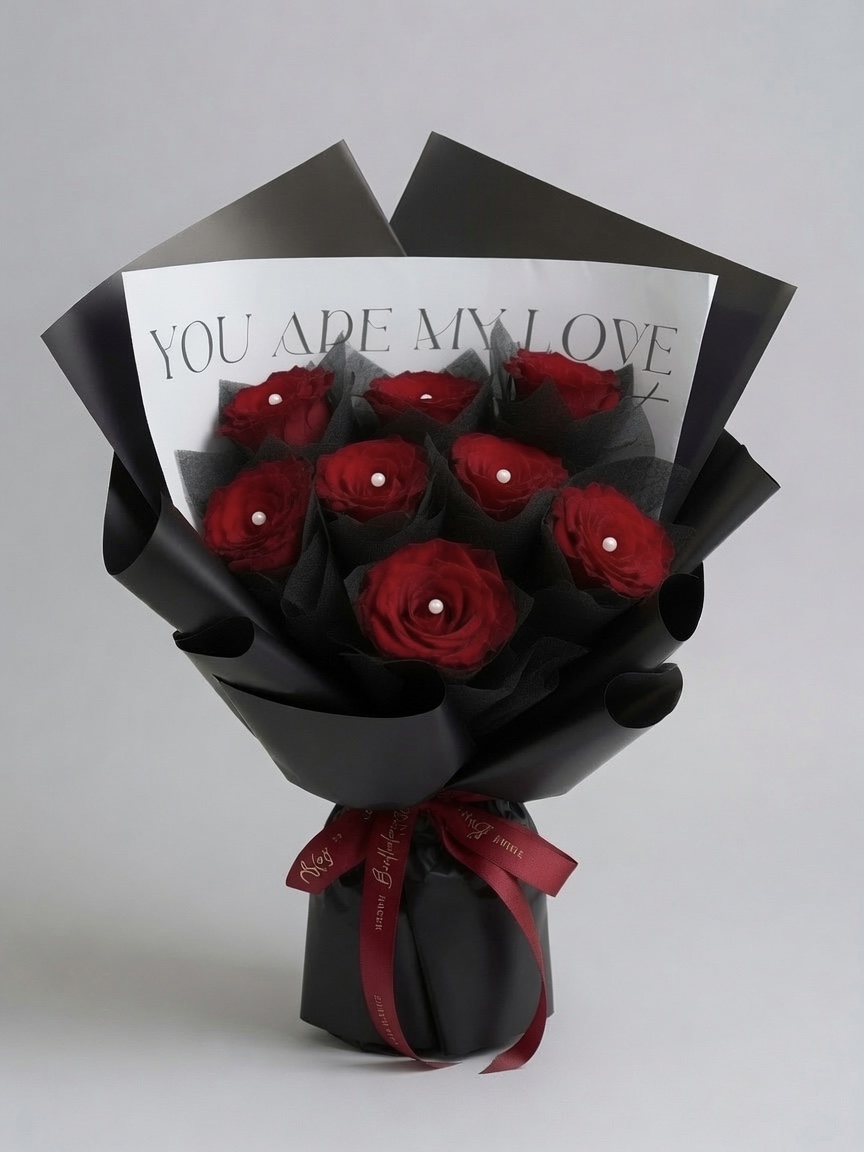 Red Rose Bouquet | 8 stalks Rose Bouquet