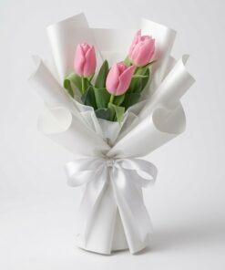 Tulip Bouquet Pink Blush Trio