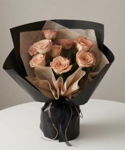 9 stalks Cappuccino Rose Bouquet