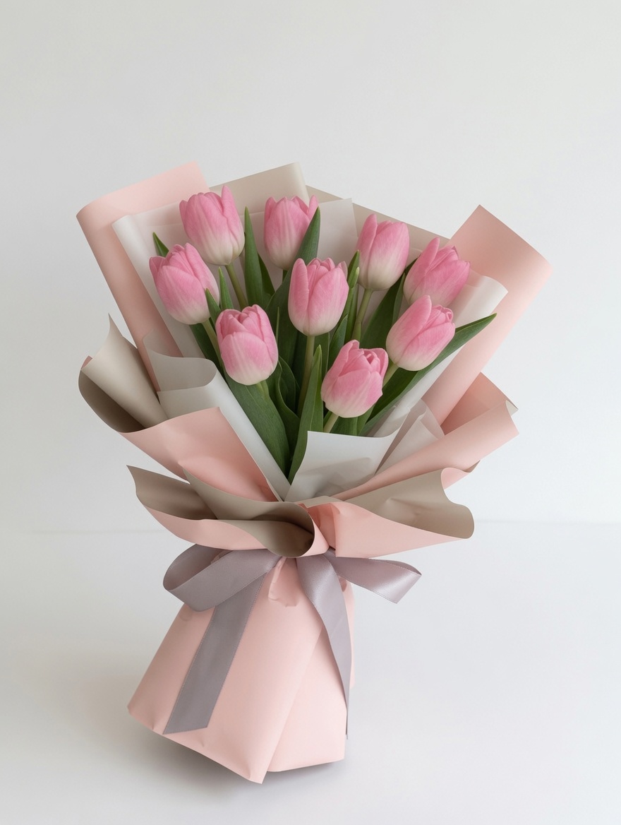 Tulip Bouquet Rosé Bloom Pink