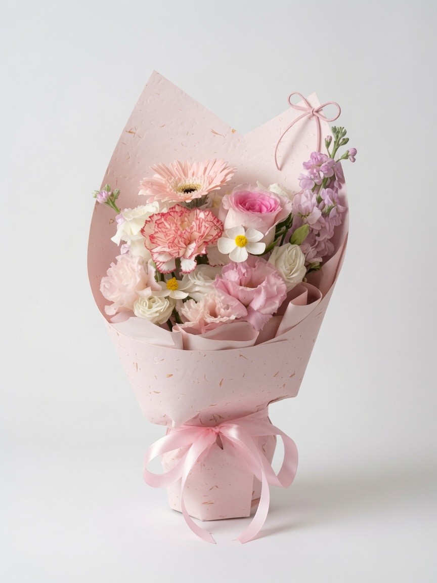 Mixed Flowers Bouquet | Rose, Gerbera, Carnation Bouquet