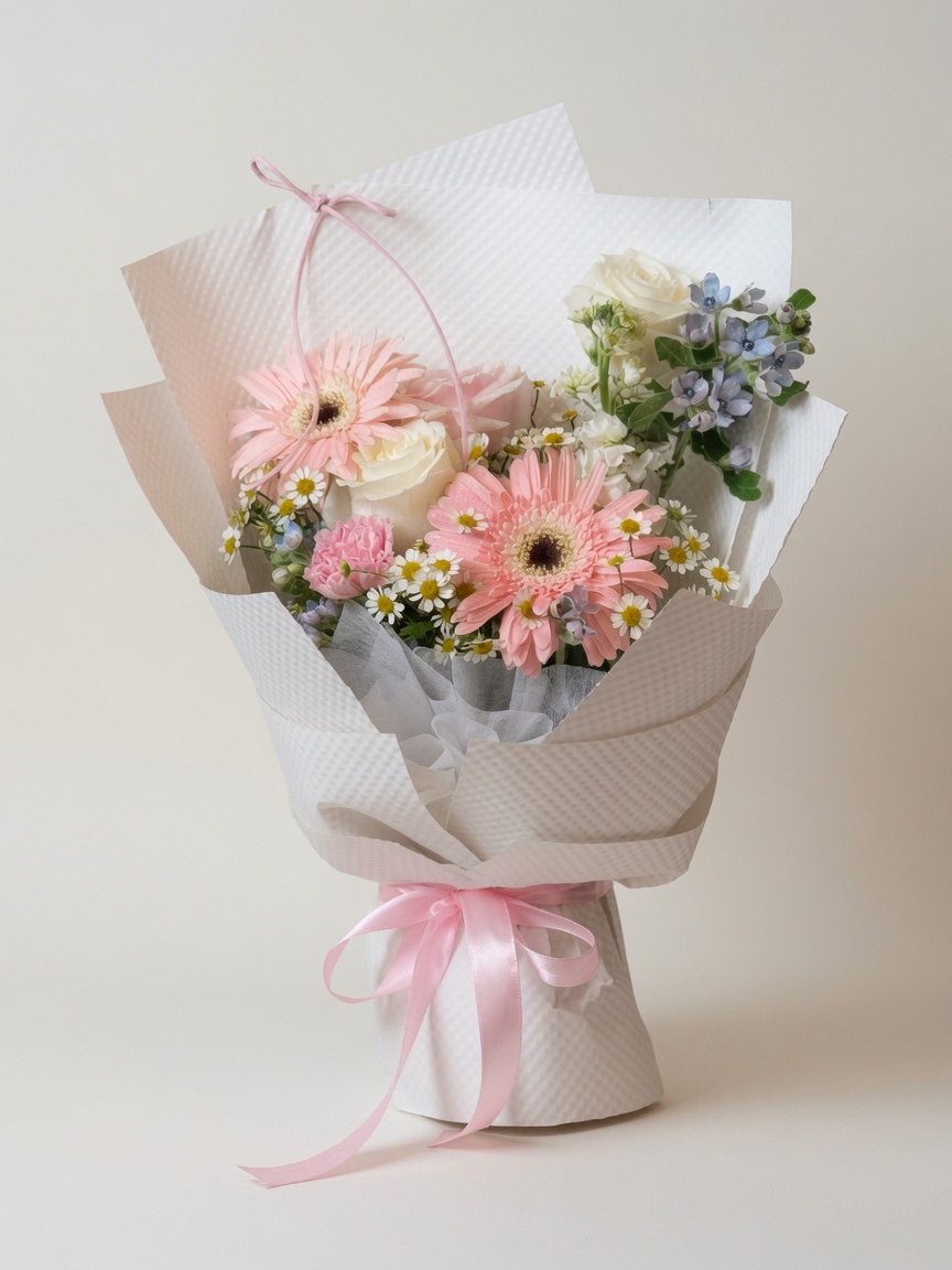 Mixed Flowers Bouquet | Rose Gerbera Carnation Bouquet
