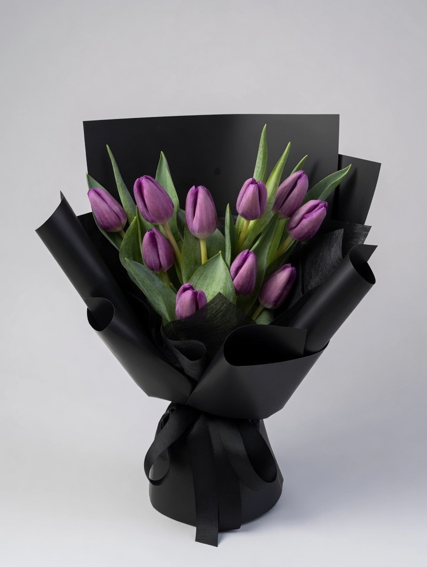 Tulip Bouquet Midnight Amethyst