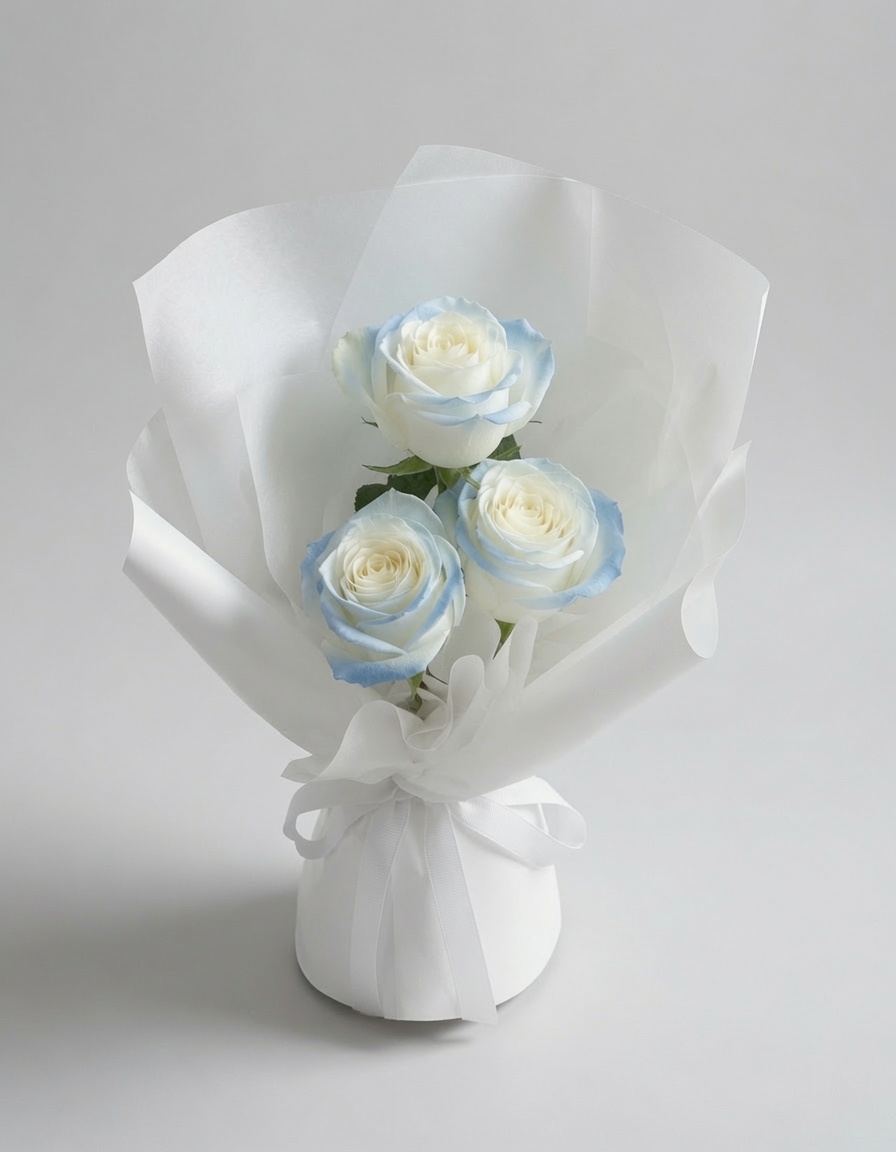 Rose Bouquet Arctic Trio Blue