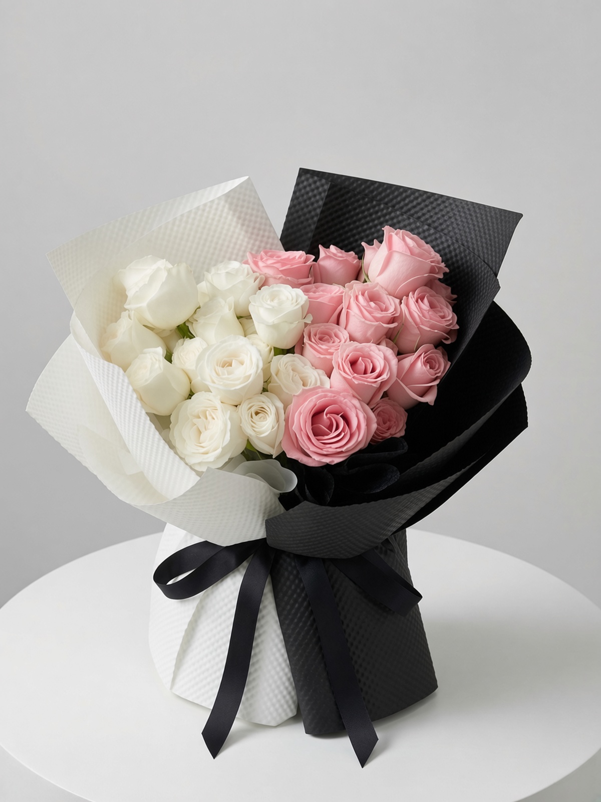 Pink White Red Rose Bouquet | Premium Gift Bouquet - Image 2