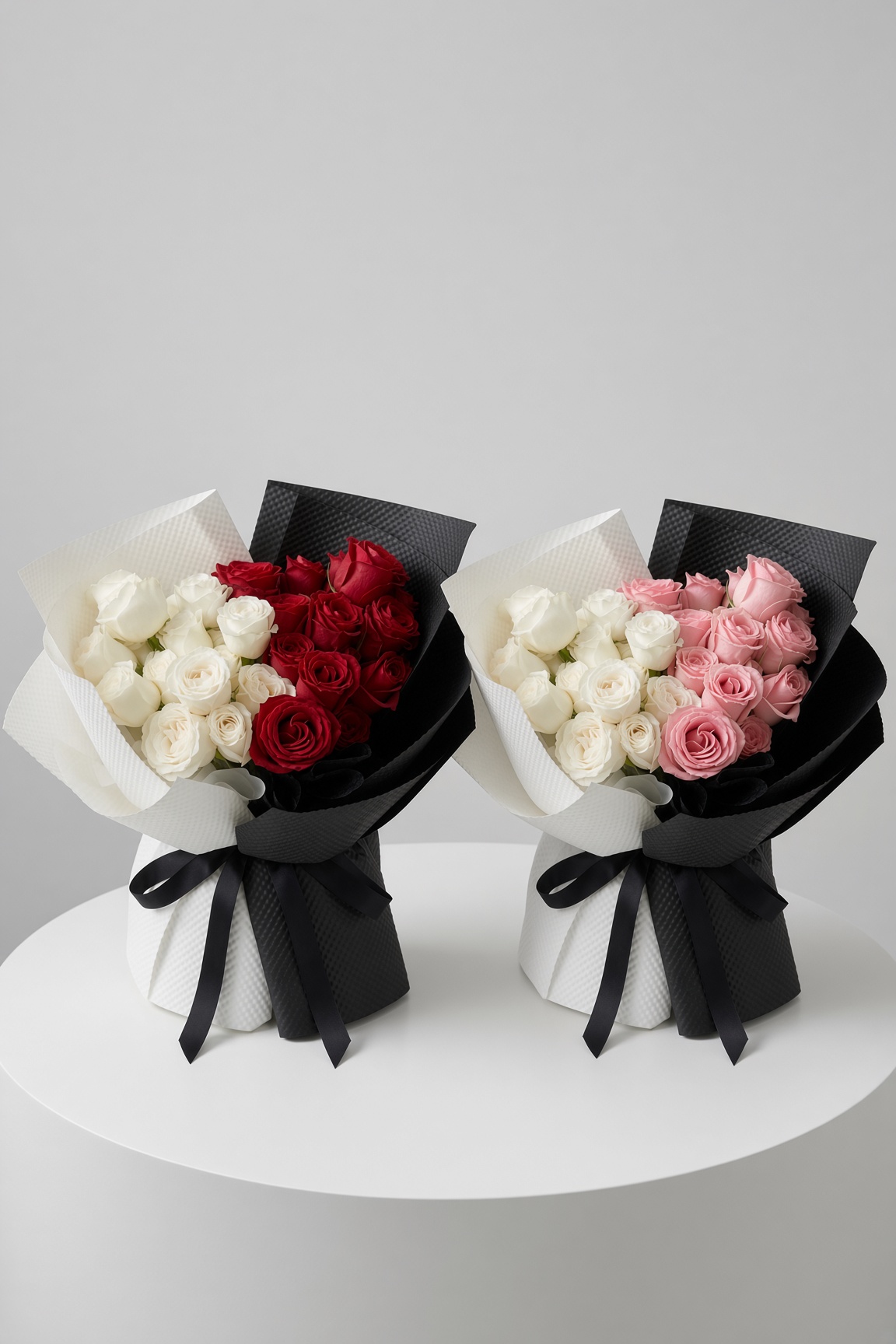 Pink White Red Rose Bouquet | Premium Gift Bouquet