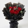 Red Rose Bouquet Black Love