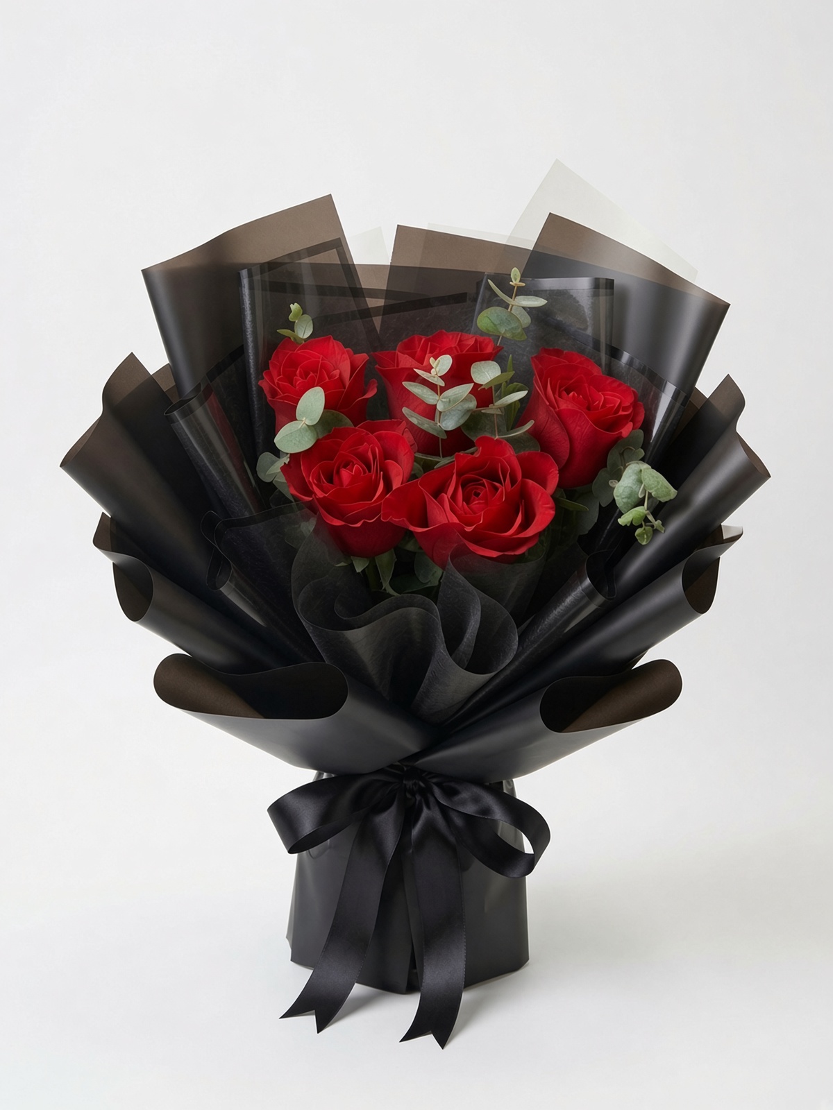 Red Rose Bouquet Black Love