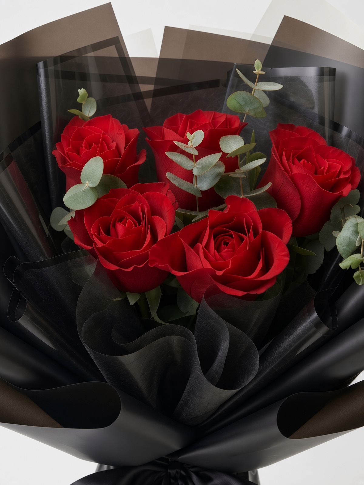 Red Rose Bouquet Black Love - Image 2