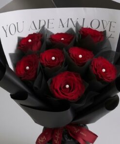 Red Rose Bouquet | 8 stalks Rose Bouquet - Image 2