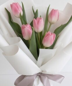 Tulip Bouquet Snowveil Pink - Image 2