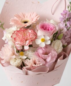 Mixed Flowers Bouquet | Rose, Gerbera, Carnation Bouquet - Image 2