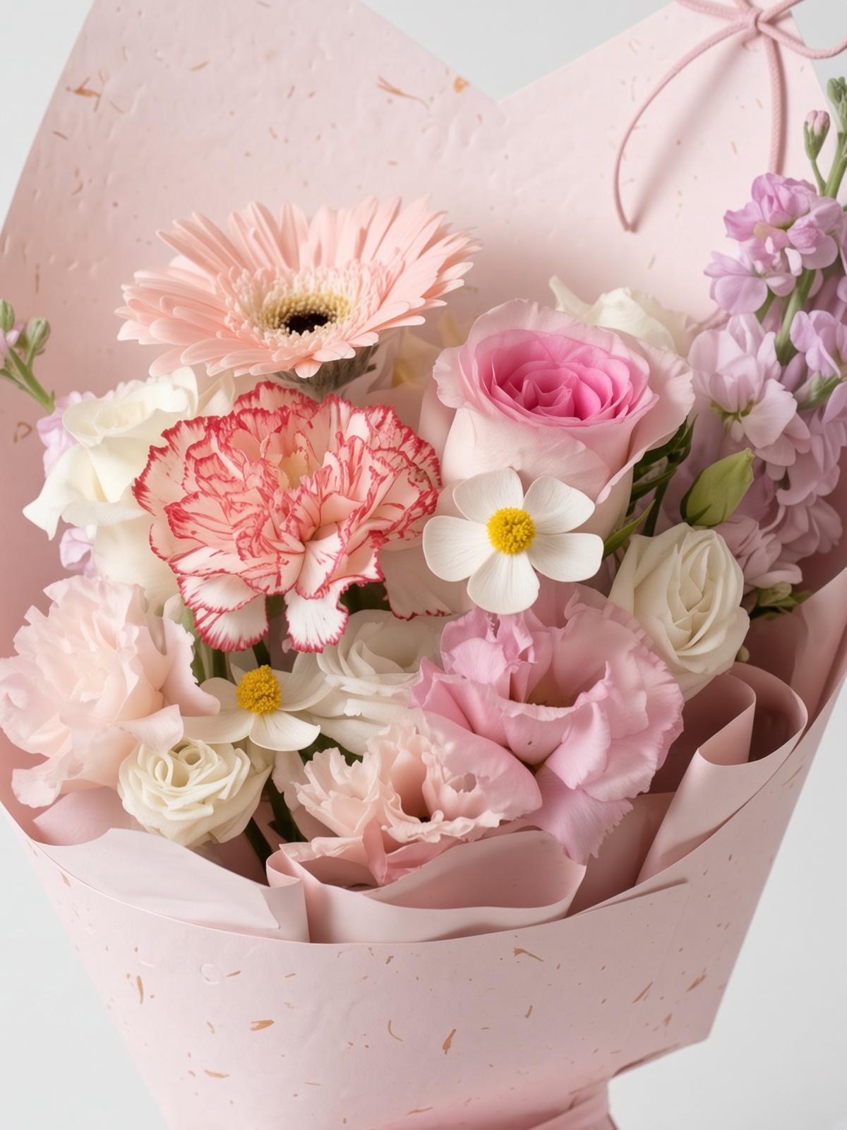 Mixed Flowers Bouquet | Rose, Gerbera, Carnation Bouquet - Image 2