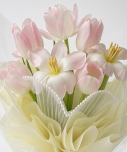 Tulip Bouquet Pastel Pink Dew - Image 2