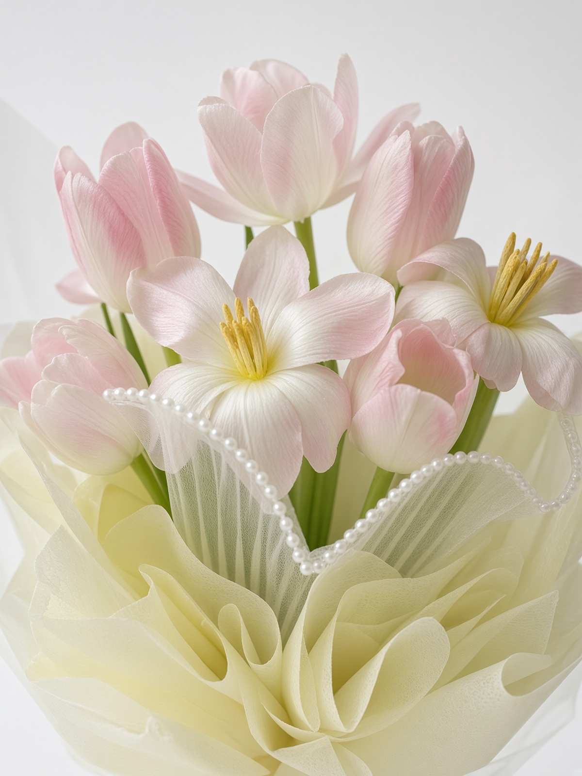Tulip Bouquet Pastel Pink Dew - Image 2