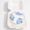 3" Bento Cake Soft Blue Floral