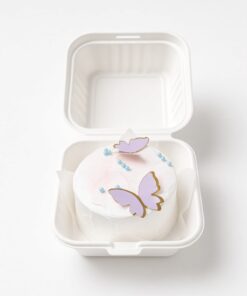 3" Bento Cake Lavender Butterfly - Image 2