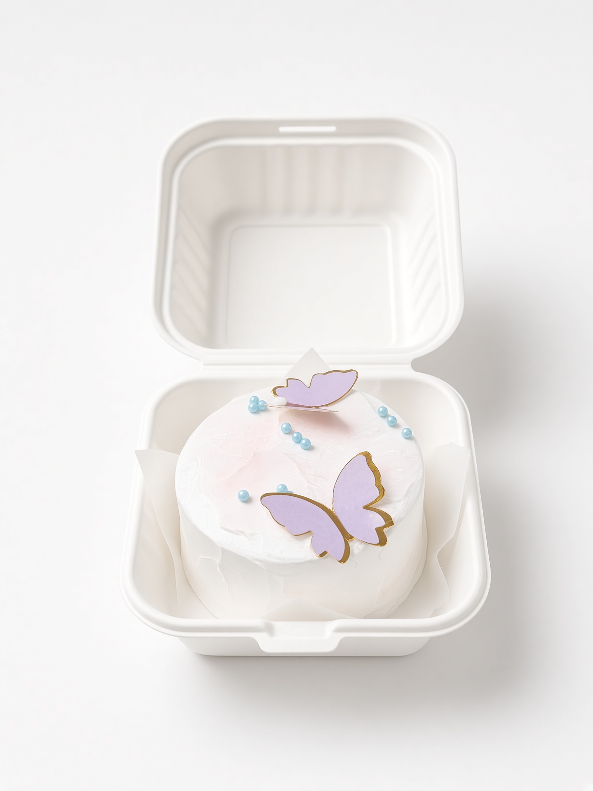 3" Bento Cake Lavender Butterfly - Image 2