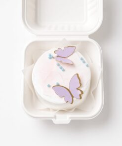 3" Bento Cake Lavender Butterfly