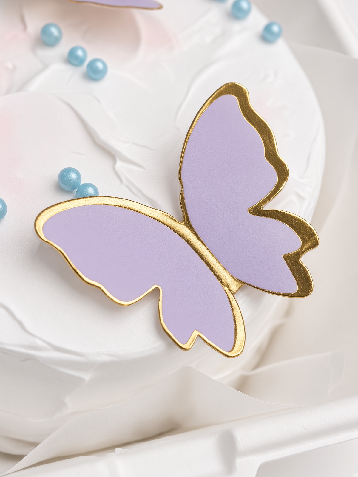 3" Bento Cake Lavender Butterfly - Image 4