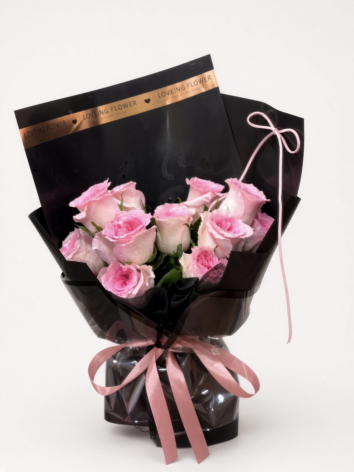 Pink Rose Bouquet | 9 stalks Rose Bouquet