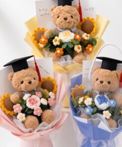 Crochet Teddy Bouquet Proud Graduate