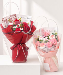 Crochet Rose Bouquet Pearl Romance - Image 3