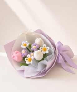 Crochet Tulip Bouquet Lavender Meadow - Image 2