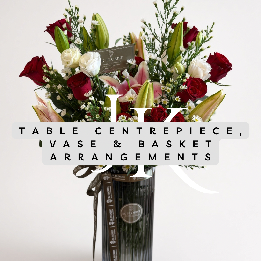 Table Centrepiece, Vase & Basket Arrangements