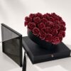 Soap Rose Heart Shape | Luxury Acrylic Box