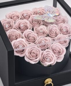Soap Rose Heart Shape | Luxury Acrylic Box - Image 2