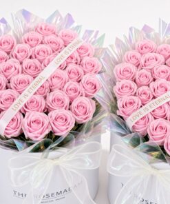 Heart Soap Flower Rose Box Soft Pink - Image 2