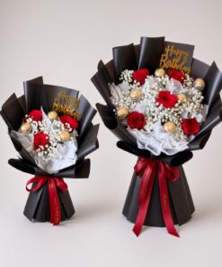 Red Rose & Ferrero Rocher Bouquet | Happy Birthday Gift
