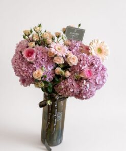 Lilac Hydrangea Fresh Mixed Vase Arrangement | Flower Gift