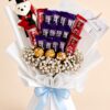 Graduation Chocolate Bouquet | Cadbury Dairy Milk, KitKat, Ferrero & Teddy Bear