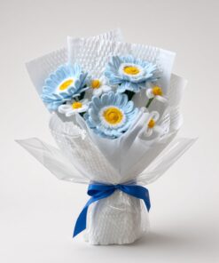 Chenille Daisy & Gerbera Bouquet | Handmade Flower Gift - Image 4